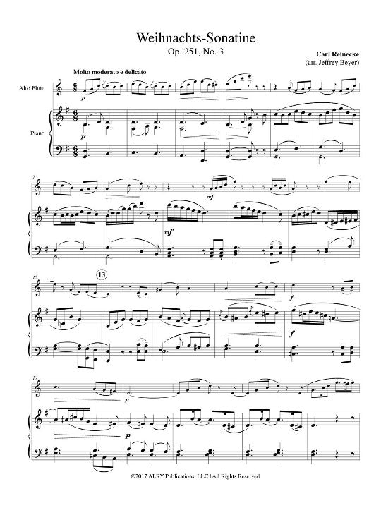 Reinecke, C :: Weihnachts-Sonatine