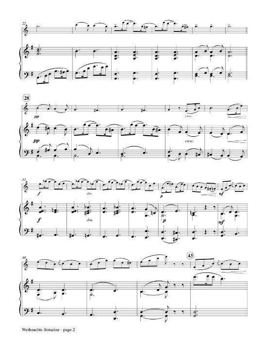 Reinecke, C :: Weihnachts-Sonatine