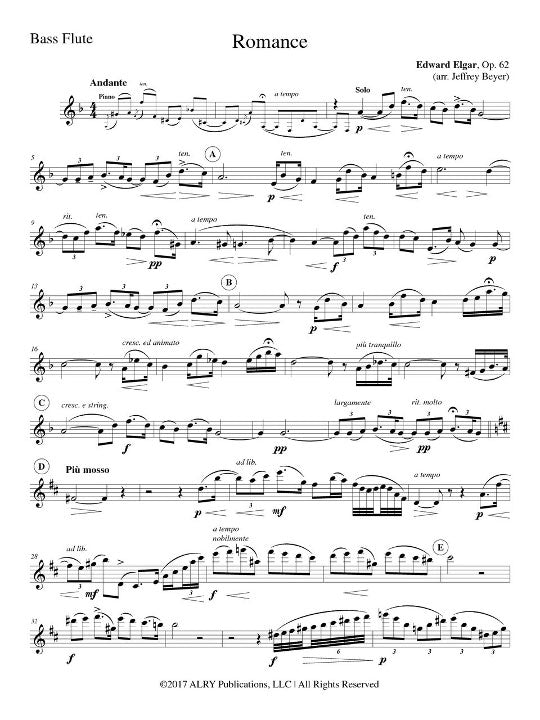 Elgar, E :: Romance, Op. 62
