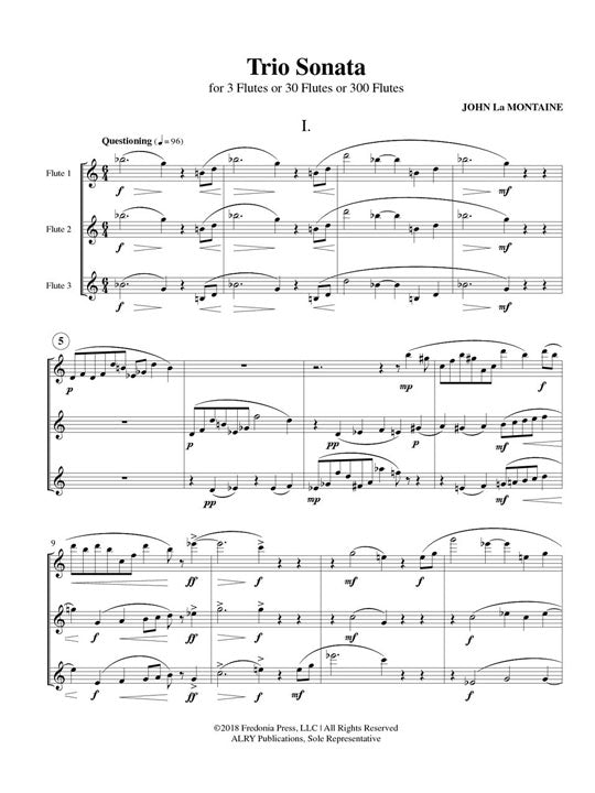 La Montaine, J :: Trio Sonata
