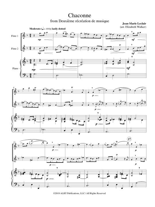 Leclair, J-M :: Chaconne from Deuxieme recreation de musique