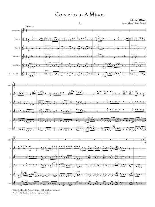 Blavet, M :: Concerto in A minor