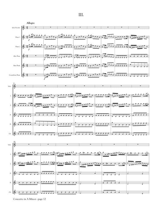 Blavet, M :: Concerto in A minor