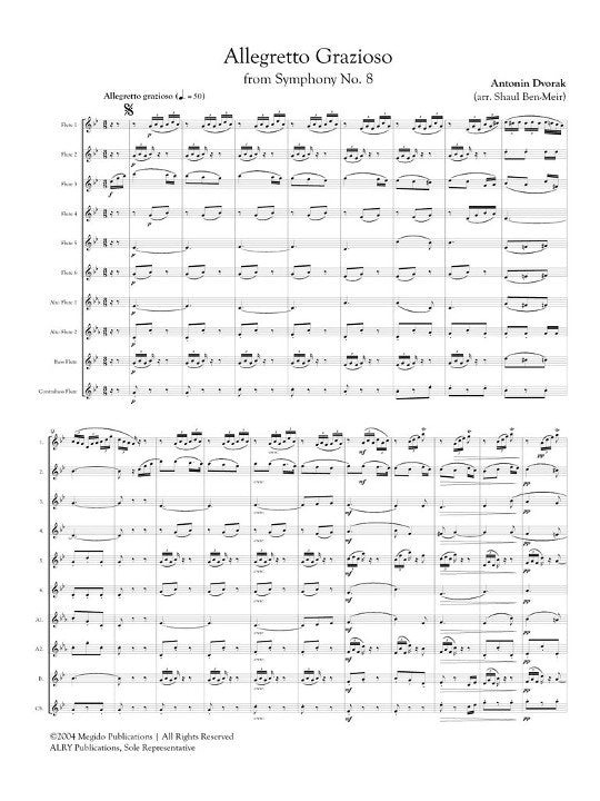 Dvorak, A :: Allegretto Grazioso from Symphony No. 8