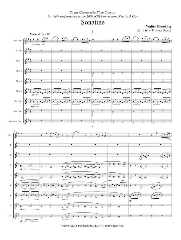 Gieseking, W :: Sonatine