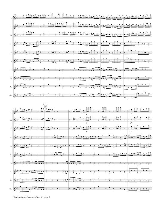 Bach, JS :: Brandenburg Concerto No. 3