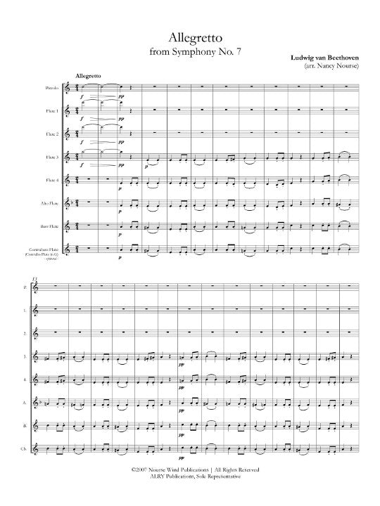 Beethoven, L :: Allegretto from Symphony No. 7