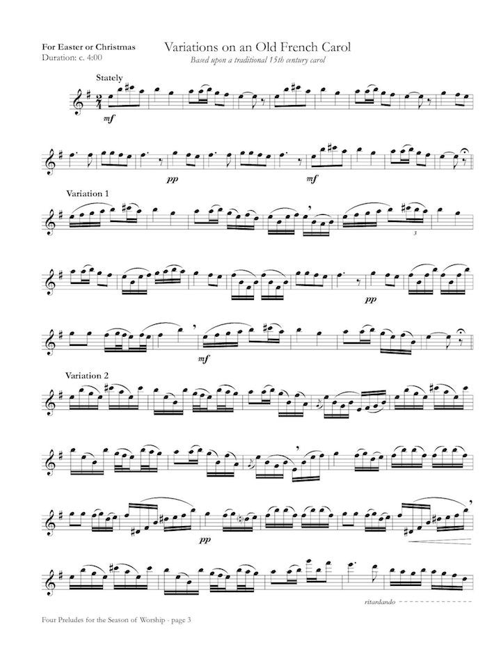 Nourse, N :: Four Preludes for the Season of Worship