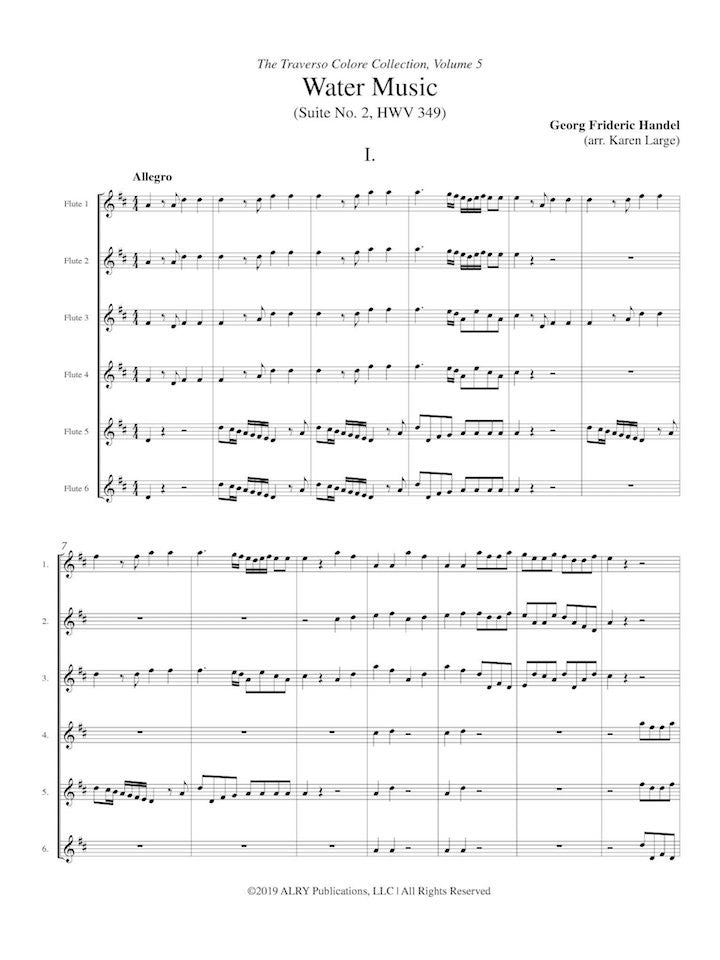 Handel, GF :: Traverso Colore: Vol. 5 - Water Music: Suite No. 2