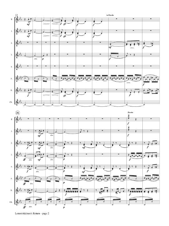 Sibelius, J :: Lemminkainen's Return from the Lemminkainen Suite