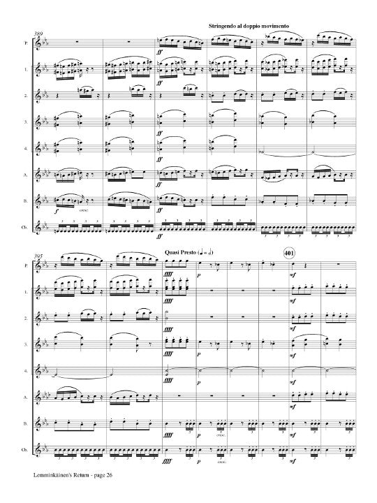 Sibelius, J :: Lemminkainen's Return from the Lemminkainen Suite