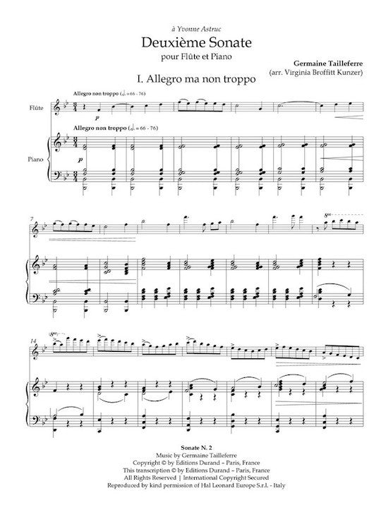Tailleferre, G :: Deuxieme Sonate [Second Sonata]