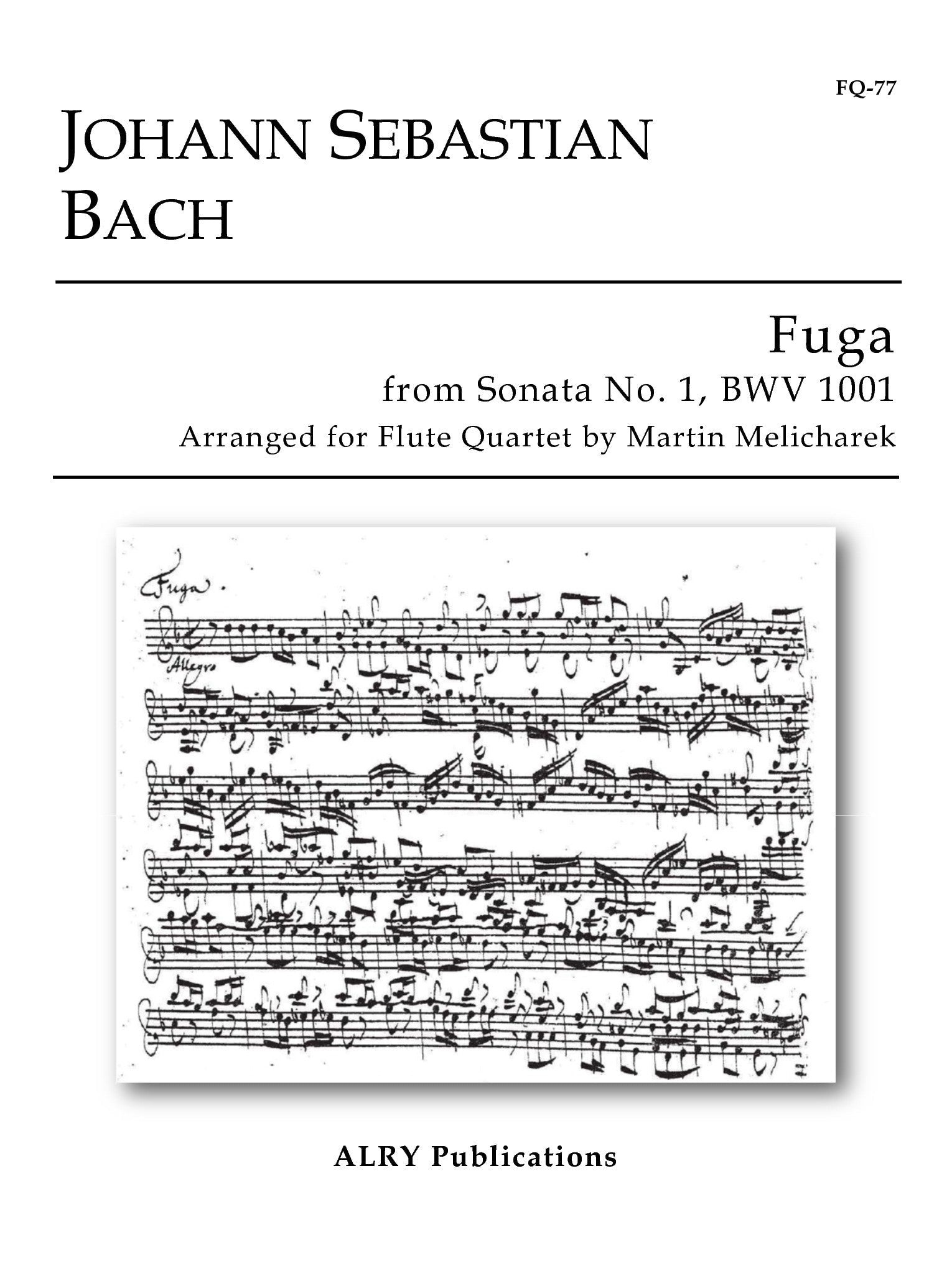 Bach, JS :: Fuga from Sonata No. 1, BWV 1001