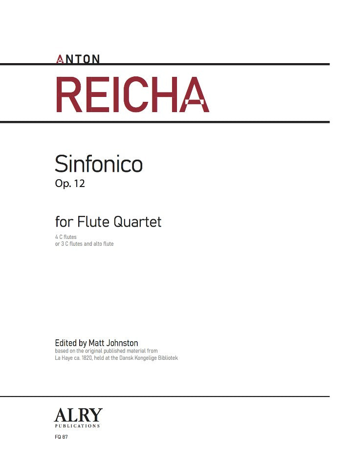 Reicha, A :: Sinfonico Op. 12