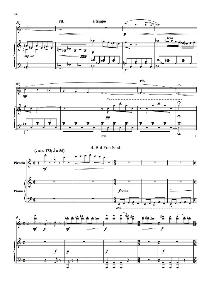 Schocker, G :: Piccolo Sonata No. 5  (A Small Opera in Four Scenes)
