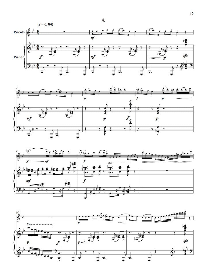 Schocker, G :: Piccolo Sonata No. 6