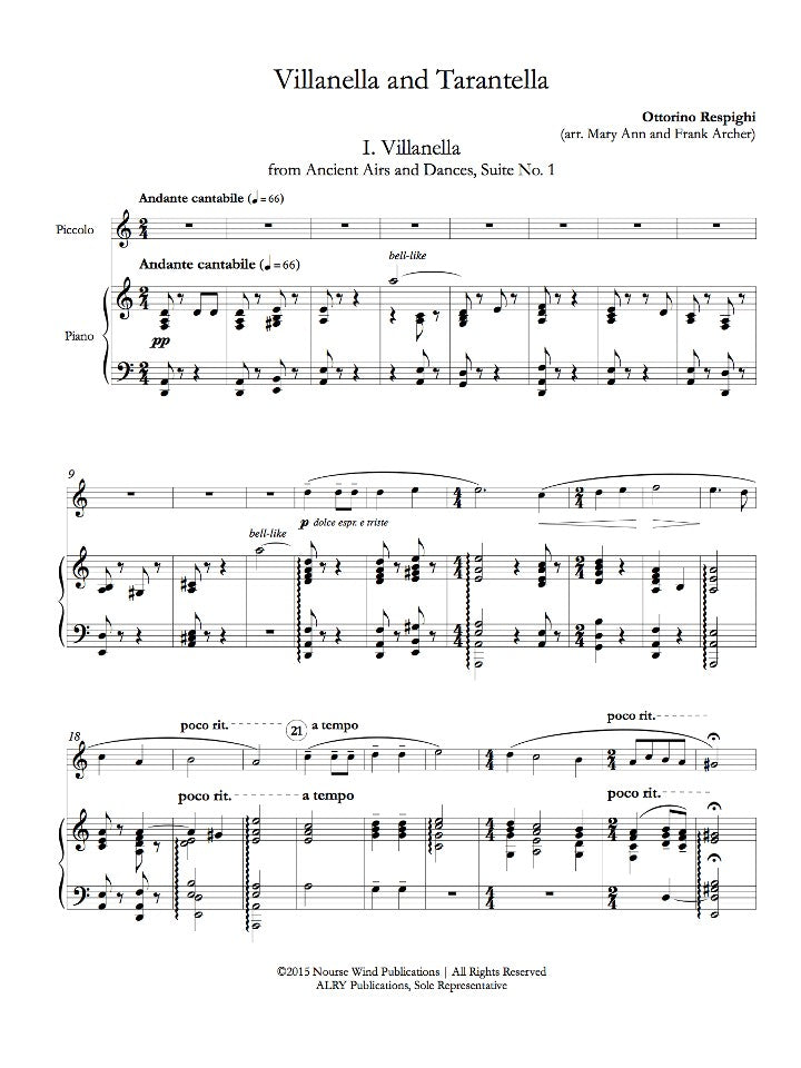 Respighi, O :: Villanella and Tarantella