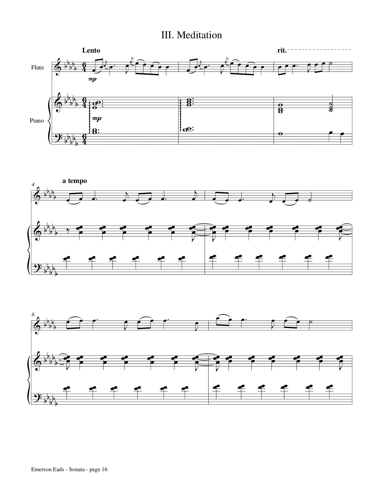 Eads, E :: Sonata