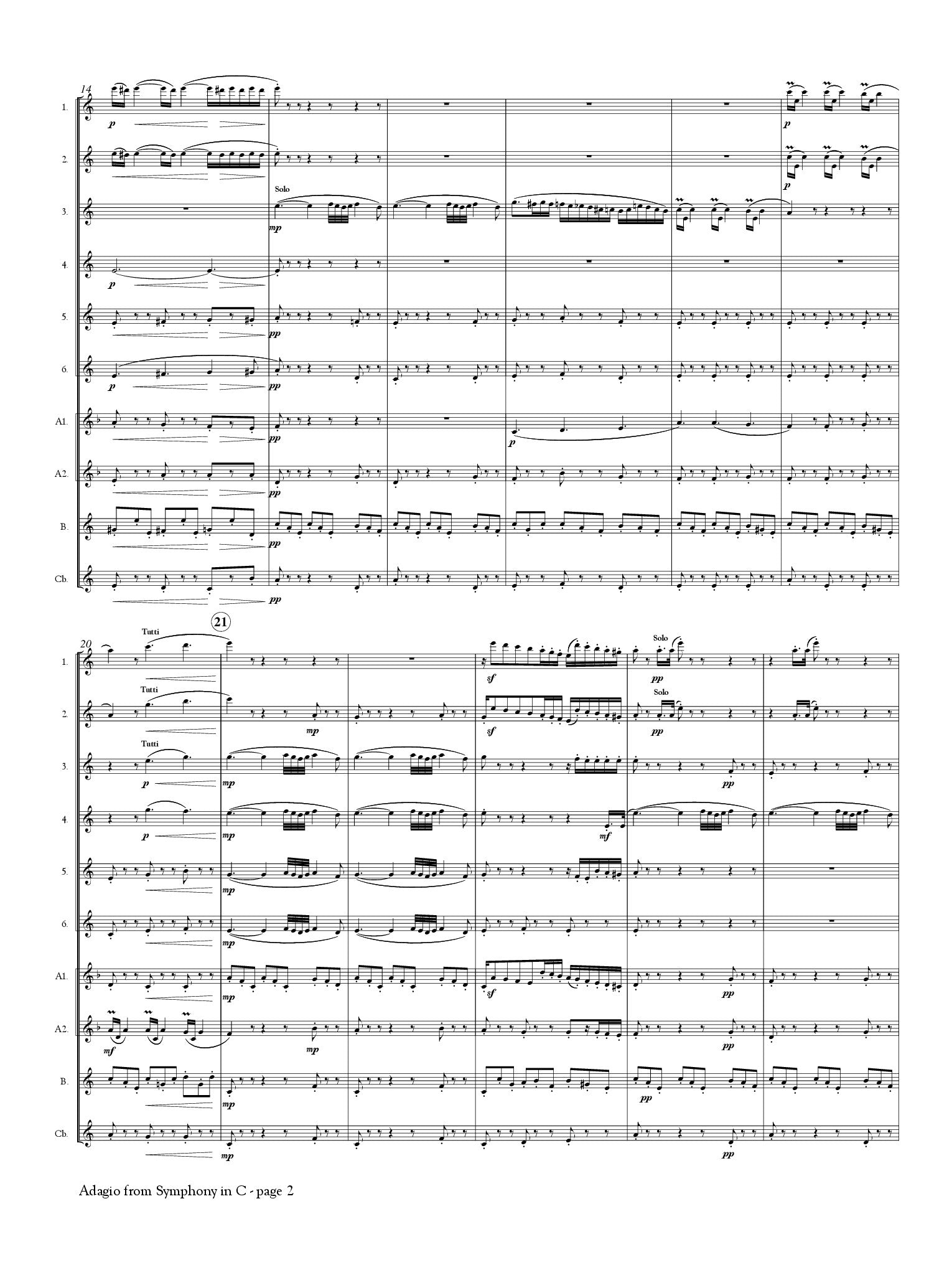 Bizet, G :: Adagio from Symphony in C
