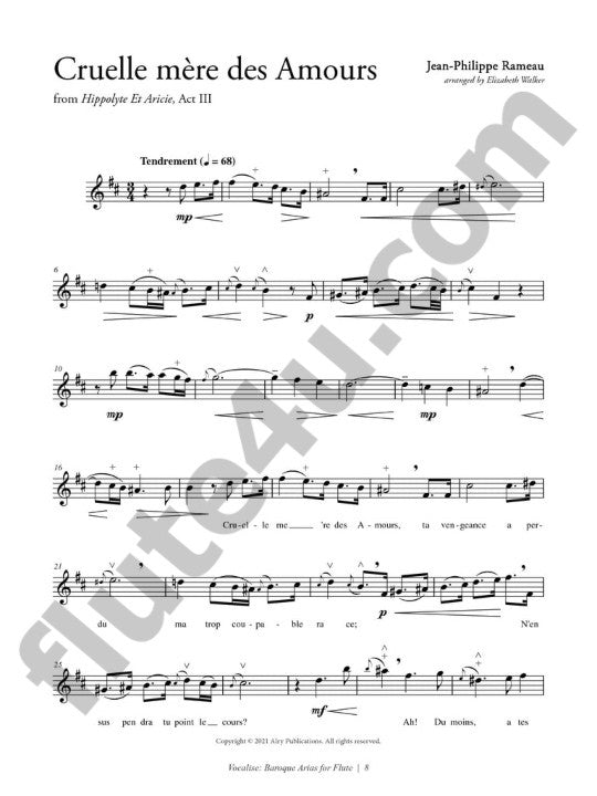 Various :: Vocalise: Baroque Arias for Flute