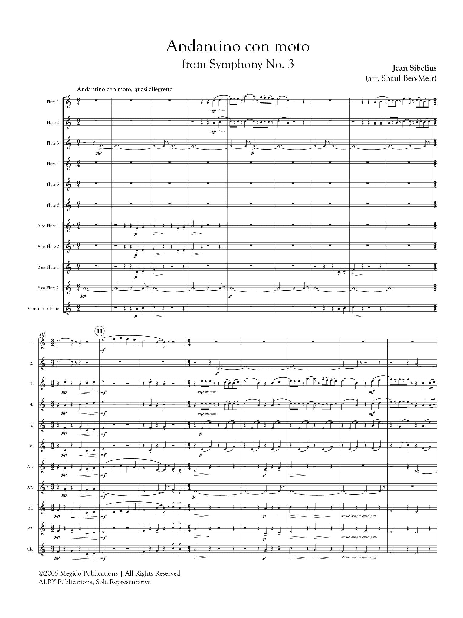 Sibelius, J :: Andantino con moto from Symphony No. 3
