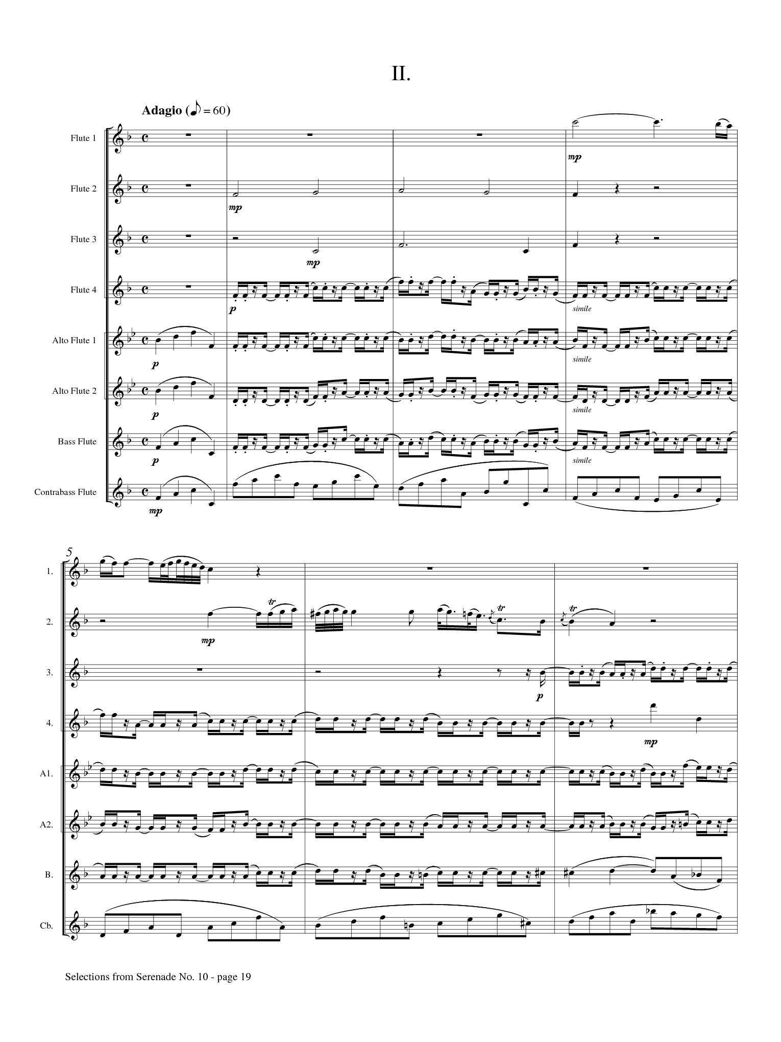 Mozart, WA :: Selections from Serenade No. 10, 'Gran Partita'