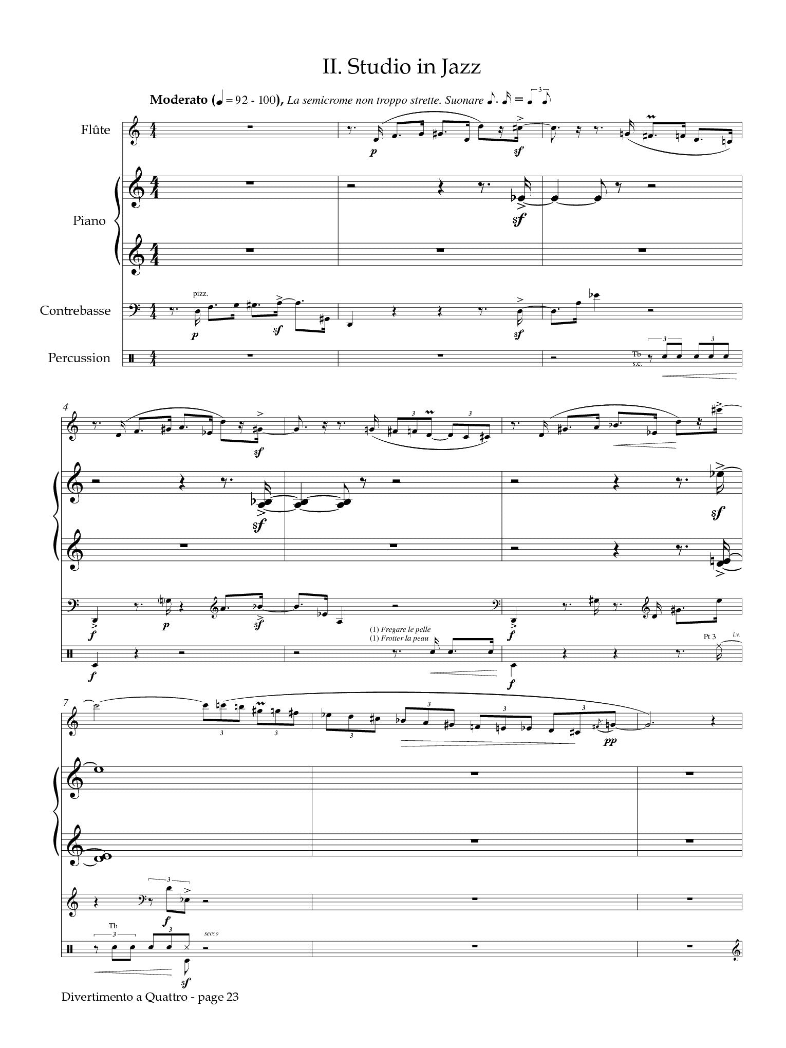 Casterede, J :: Divertimento a Quattro