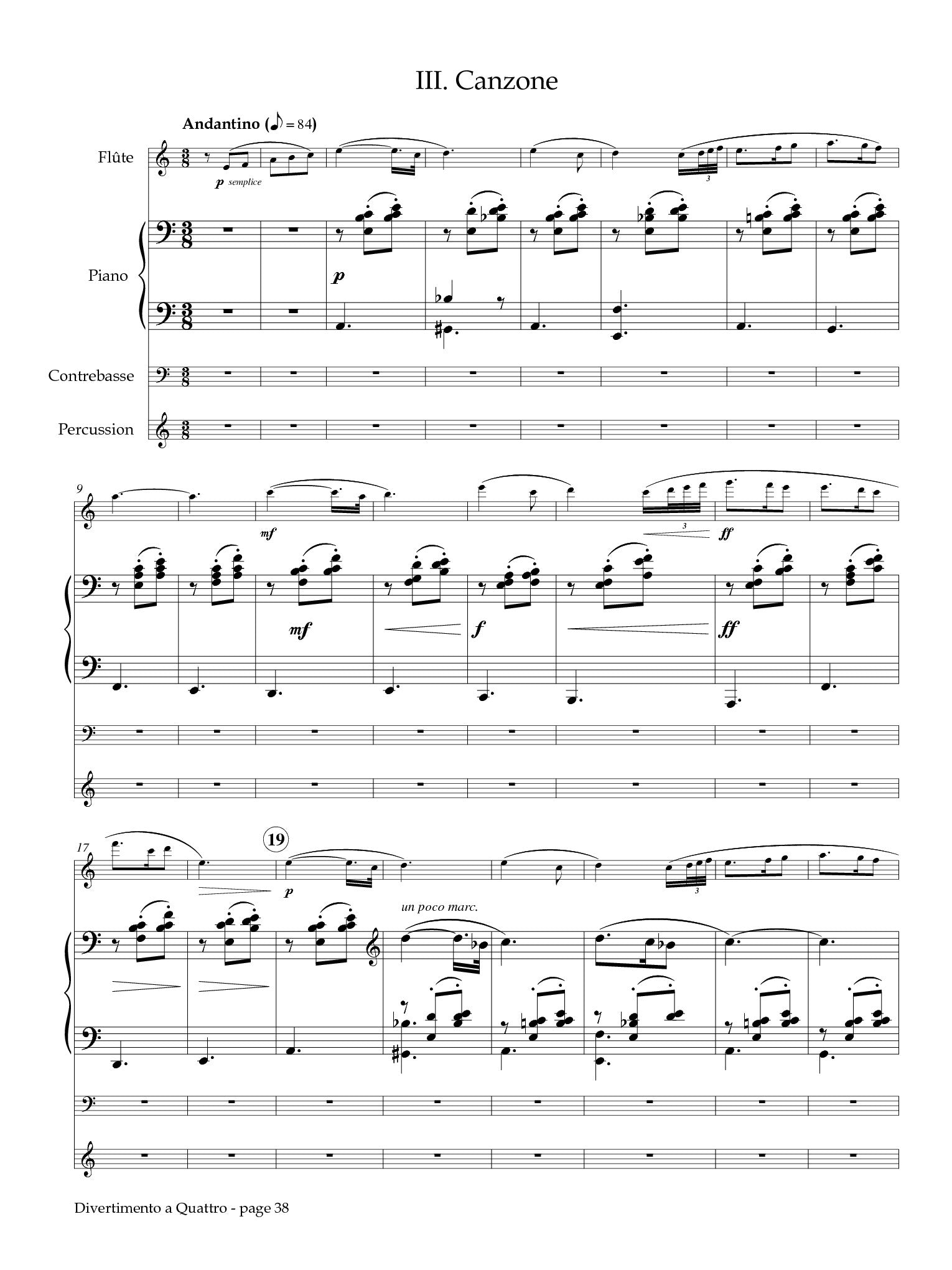 Casterede, J :: Divertimento a Quattro