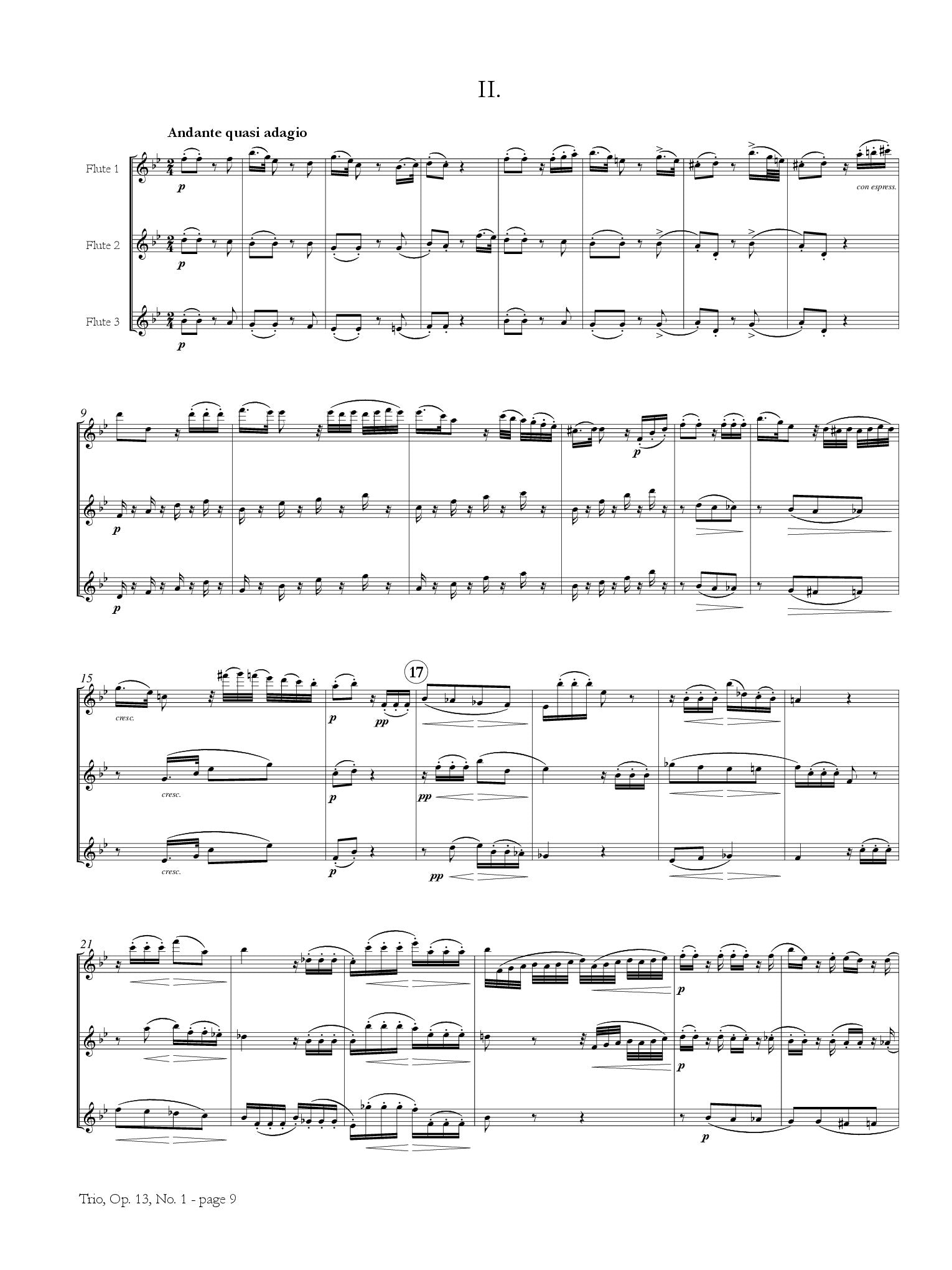 Kuhlau, F :: Trio No. 1 in D Major, Op. 13