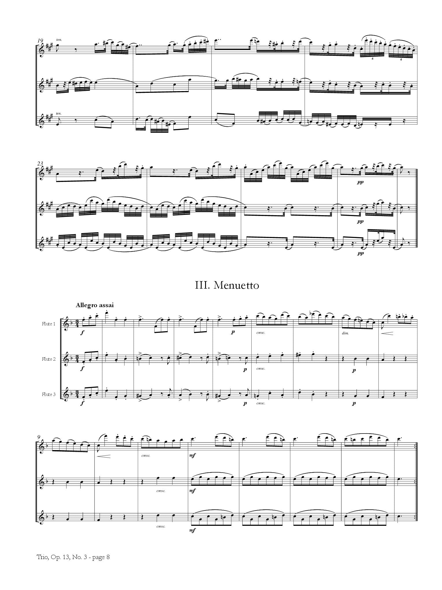 Kuhlau, F :: Trio No. 3 in F Major, Op. 13