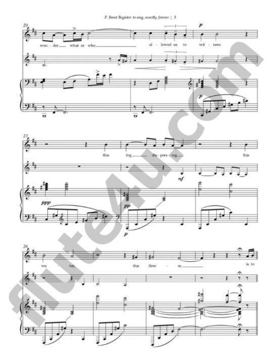 Register, PB :: to sing, sweetly, forever