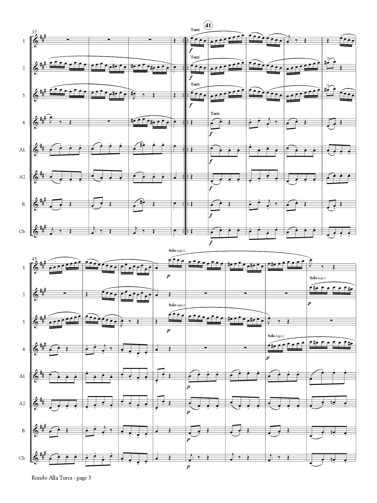 Mozart, WA :: Rondo Alla Turca from Piano Sonata No. 11 in A Major, K. 331