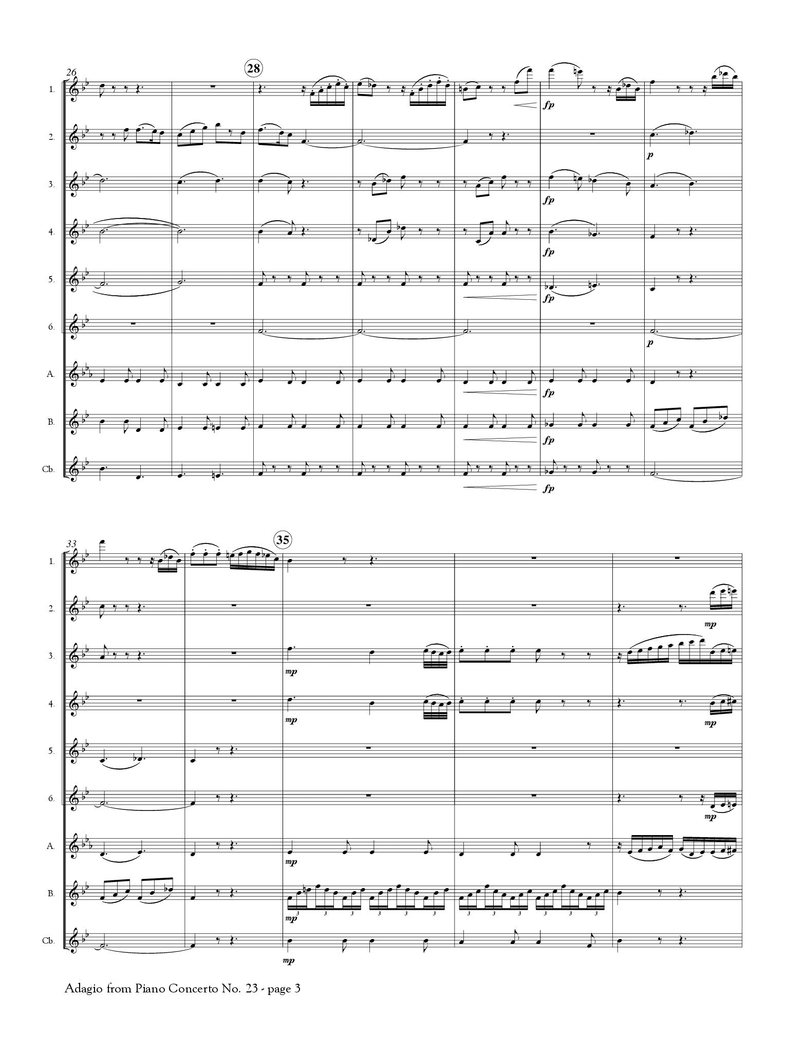 Mozart, WA :: Adagio from Piano Concerto No. 23, K. 488