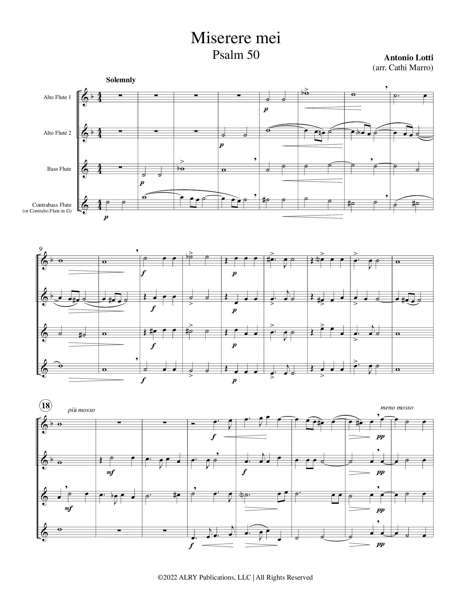 Lotti, A :: Miserere Mei