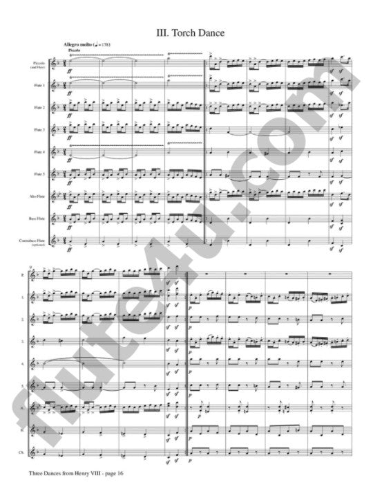 German, E :: Three Dances from Henry VIII