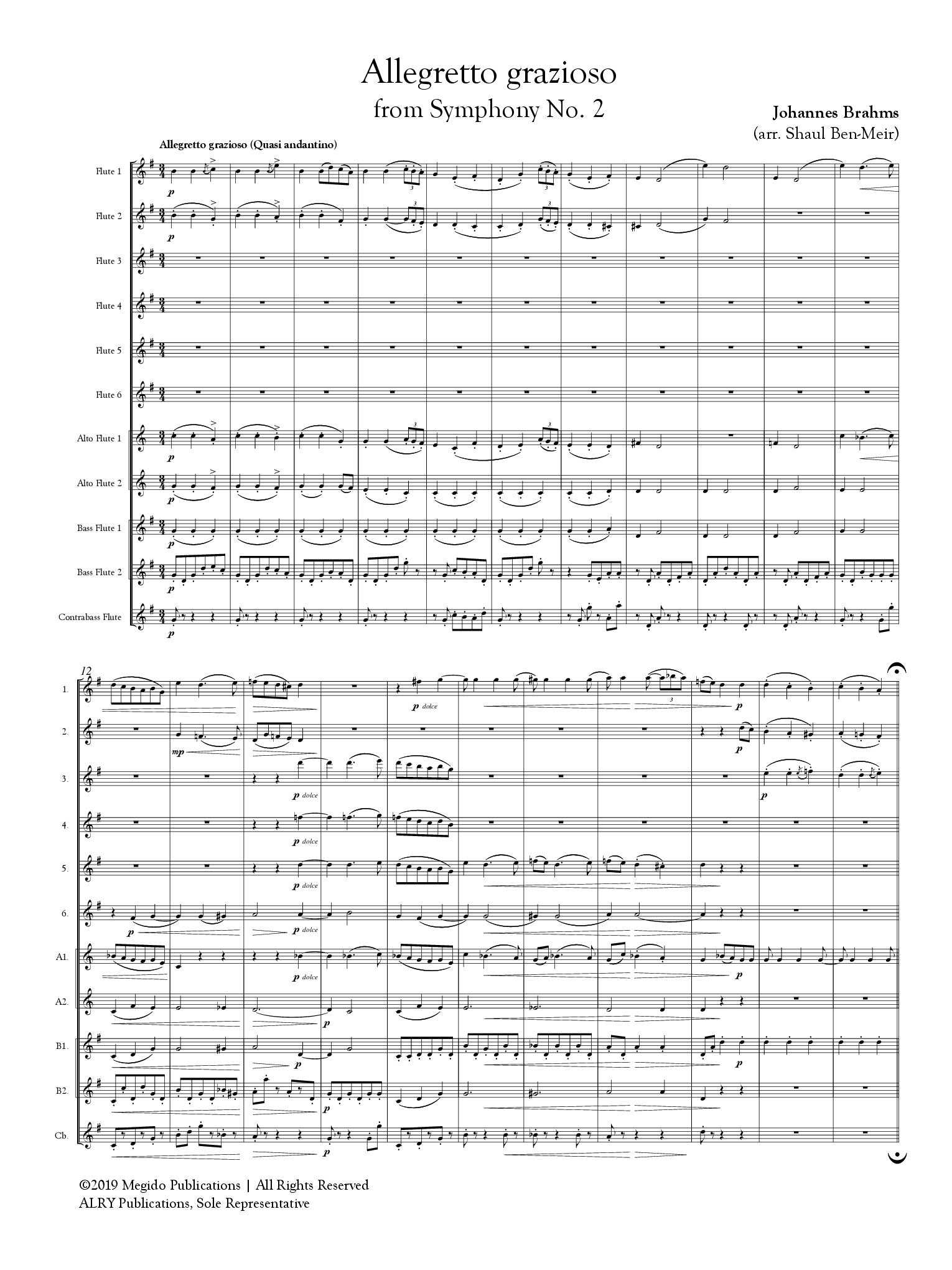Brahms, J :: Allegretto grazioso from Symphony No. 2