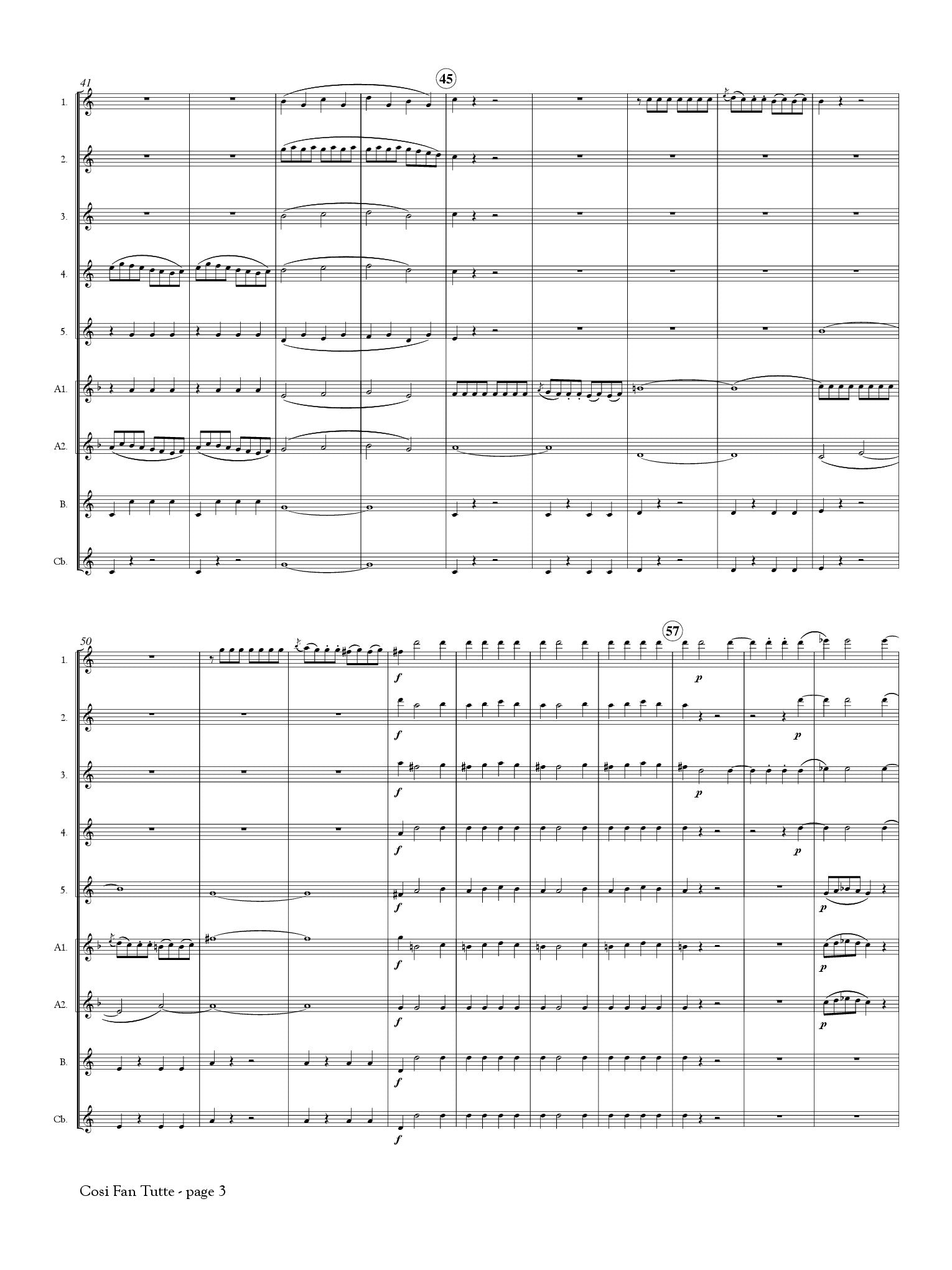 Mozart, WA :: Cosi Fan Tutte Overture, K. 588