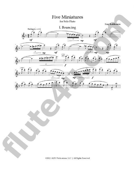 Kahkonen, G :: Five Miniatures