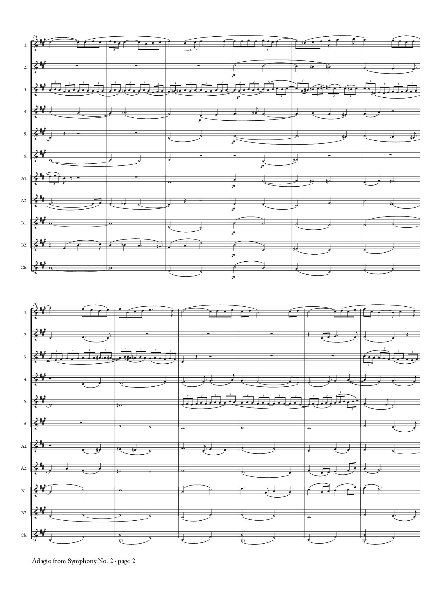 Rachmaninoff, S :: Adagio from Symphony No. 2