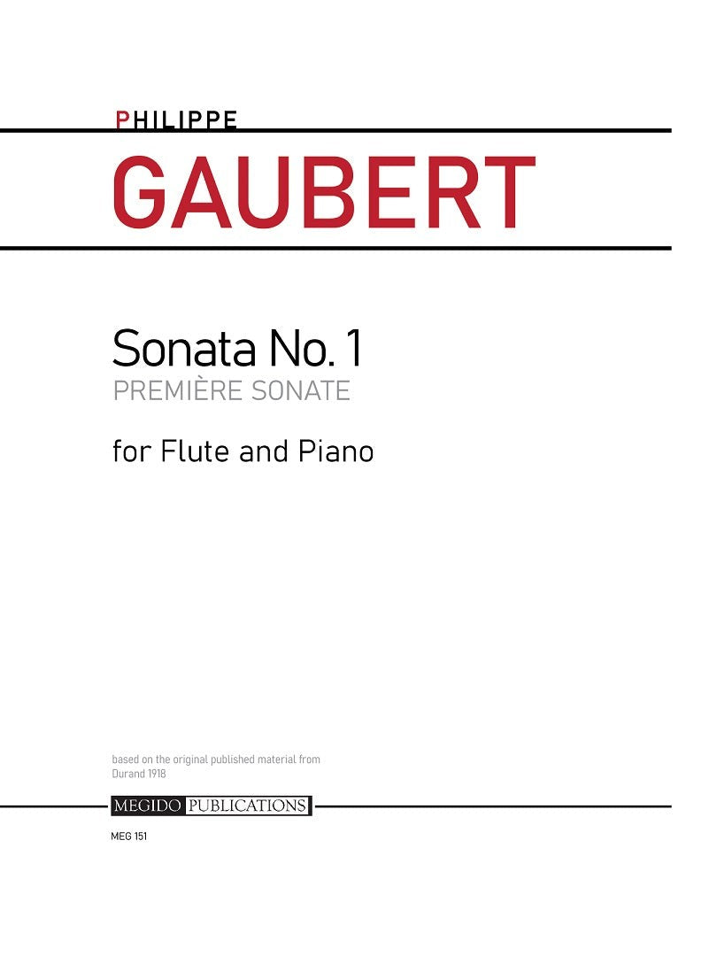 Gaubert, P :: Sonata No. 1