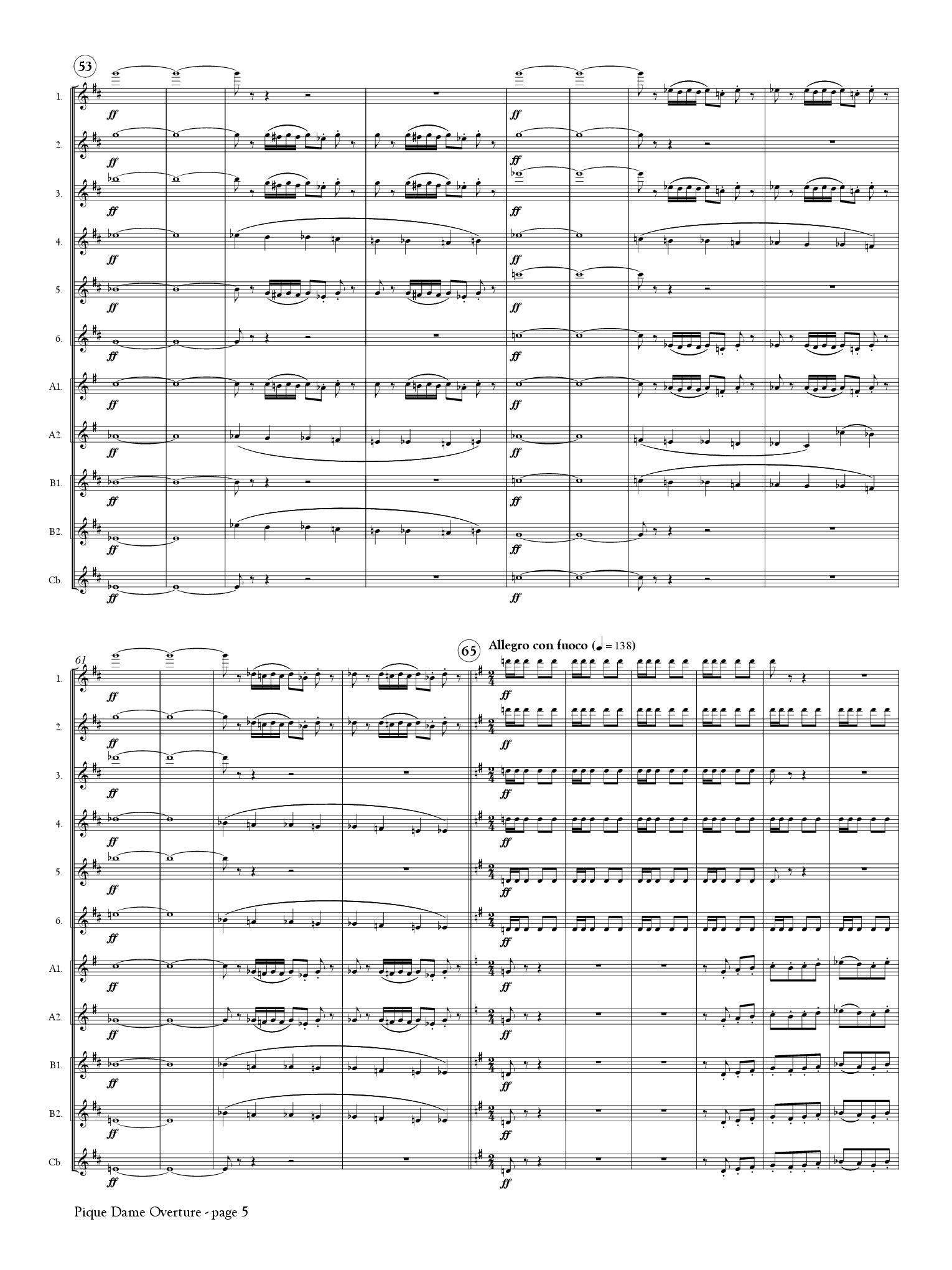 von Suppe, F :: Pique Dame Overture