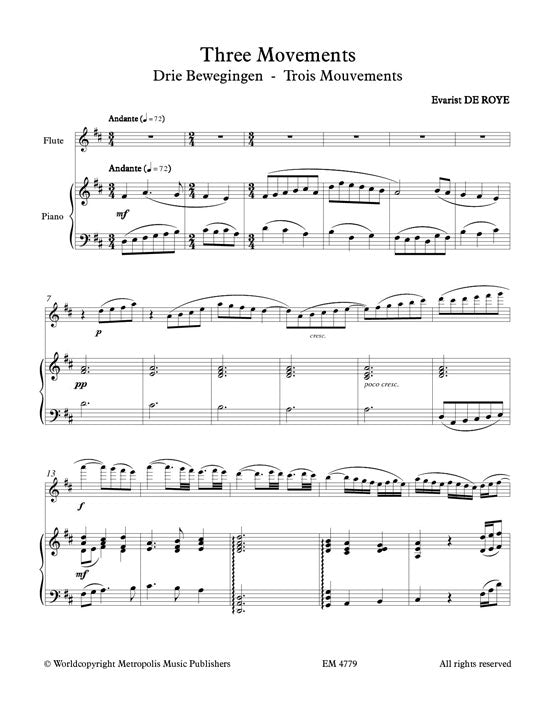 de Roye, E :: Three Movements
