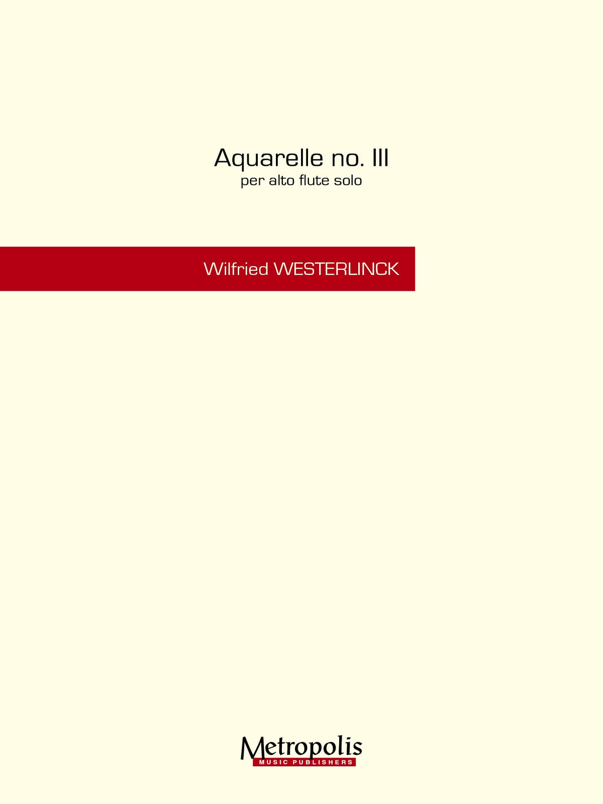Westerlinck, W :: Aquarelle no. III
