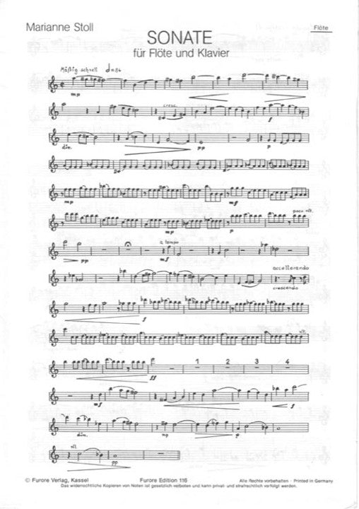 Stoll, M :: Sonate