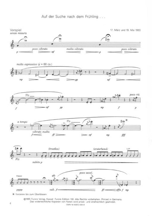 Heller, B :: Musik fur Flote solo