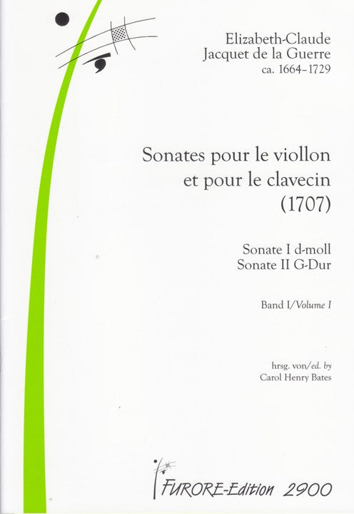 de la Guerre, EJ :: Sonates pour le viollon et pour le clavecin, Vol. 1 [Sonatas for violin and harpsichord]