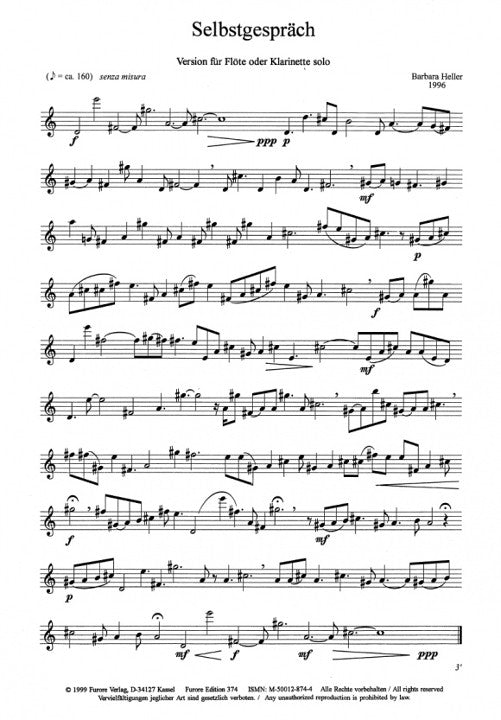 Heller, B :: Selbstgesprach [Monologue]
