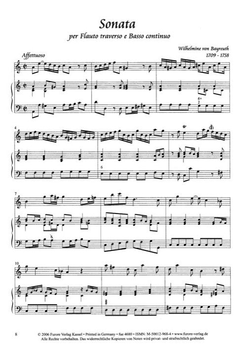 Bayreuth, W :: Sonata in a-minor