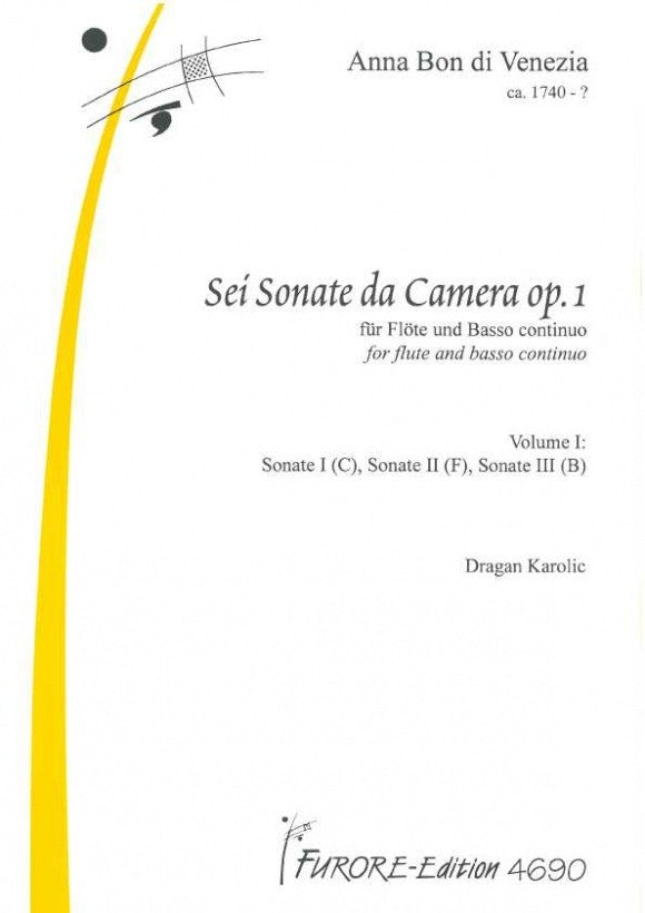 Bon, A :: Sei Sonate da Camera [Six Sonatas da Camera] Op. 1 - Volume 1