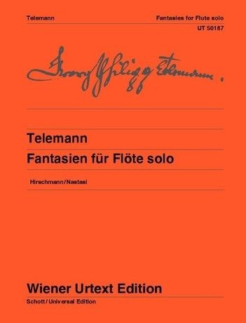 Telemann, GP :: Fantasien fur Flote solo [Fantasies for Flute solo]